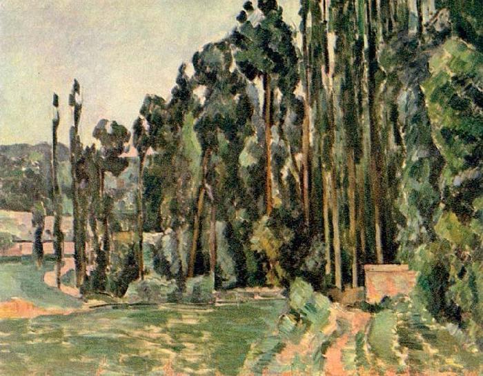 Paul Cezanne Die Pappeln oil painting image